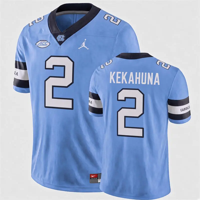 North Carolina Tar Heels #2 Trech Kekahuna Blue Alternate Retro Limited Jersey