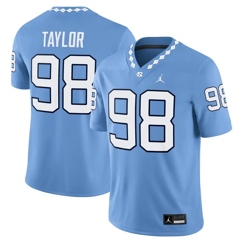 North Carolina Tar Heels #98 Lawrence Taylor 2026 Blue F.U.S.E. College Football Game Jersey