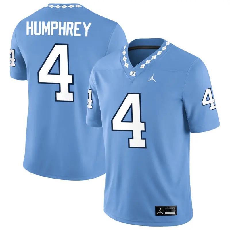 North Carolina Tar Heels #4 Mason Humphrey 2026 Blue F.U.S.E. College Football Game Jersey