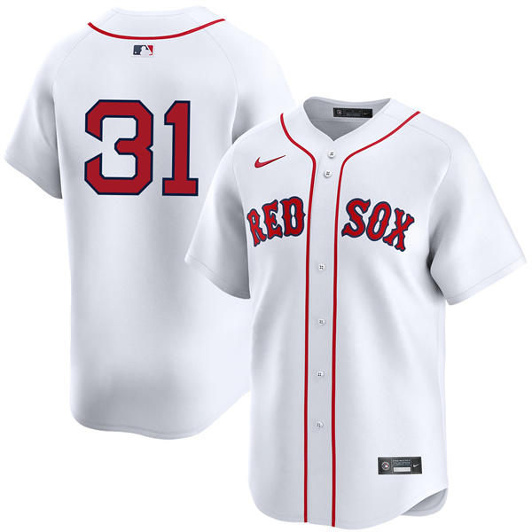 Mens Boston Red Sox #31 Adley Rutschman Nike White Home Limted Player Jersey