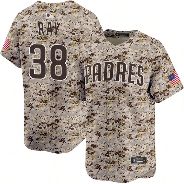Mens San Diego Padres #38 Robbie Ray Nike USMC Alternate Camo Limited Jersey