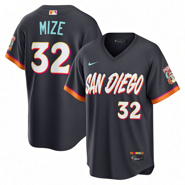 Mens San Diego Padres #32 Casey Mize Nike 2026 Obsidian City Connect Limited Jersey