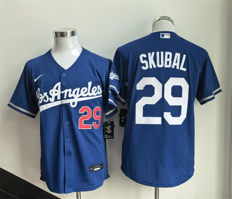 Youth Los Angeles Dodgers #29 Tarik Skubal Nike 2026 Royal Alternate 2nd Stadium Jersey