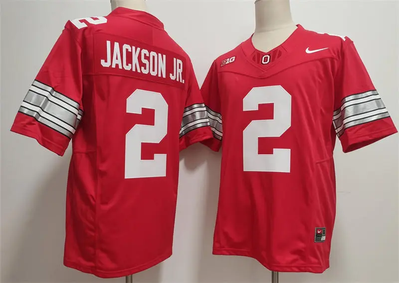 Ohio State Buckeyes #2 Kenyatta Jackson Jr. 2026 Scarlet Rush F.U.S.E Limited Football Jersey