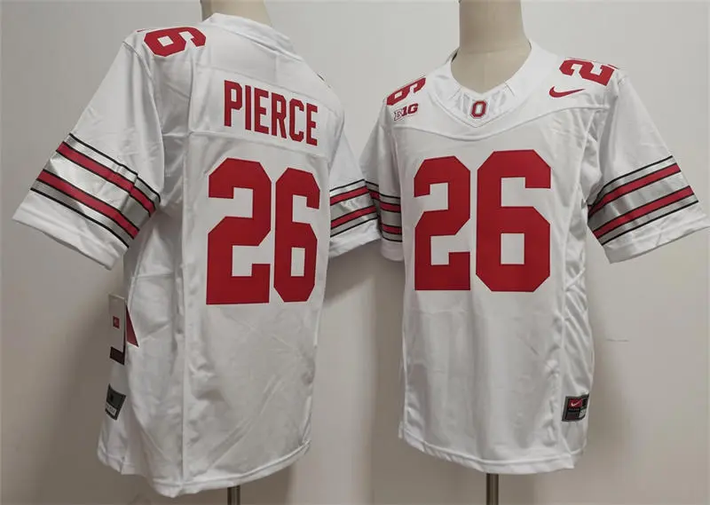 Ohio State Buckeyes #26 Payton Pierce 2026 White Sub Zero F.U.S.E Limited Football Jersey