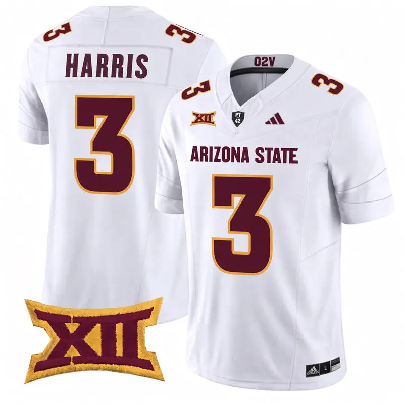 Arizona State Sun Devils #3 Reed Harris 2026 XII White Football Game Jersey