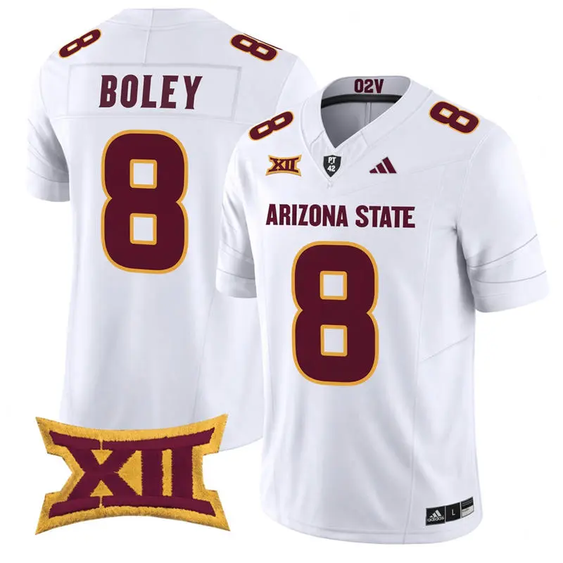 Arizona State Sun Devils #8 Cutter Boley 2026 XII White Football Game Jersey