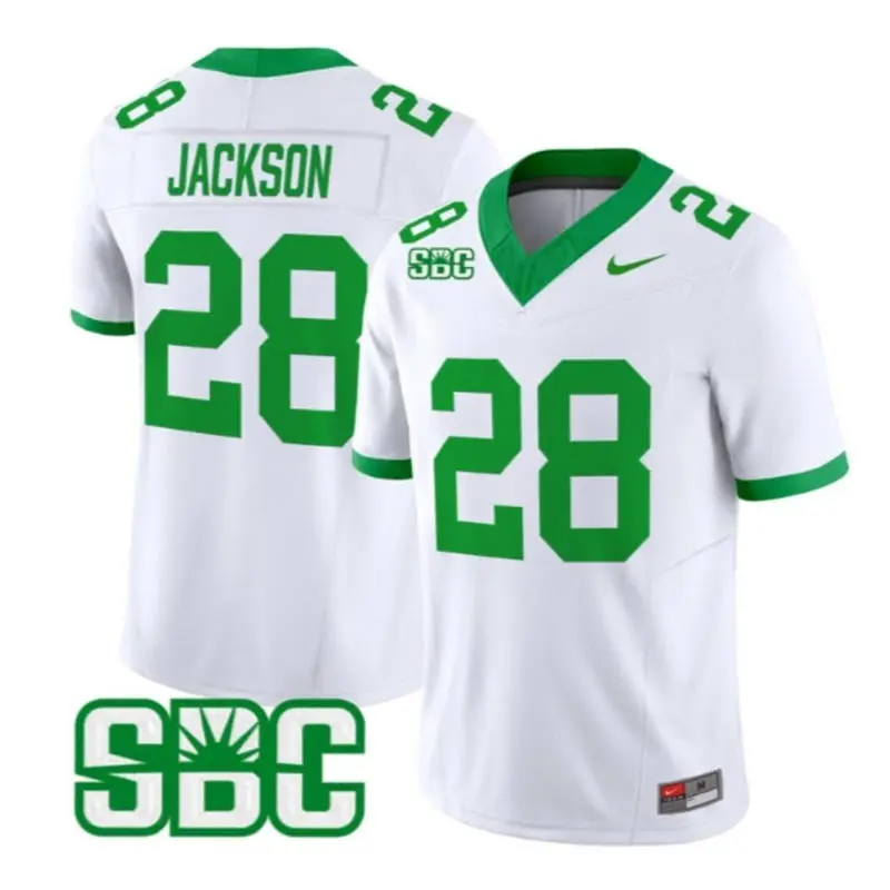 Marshall Thundering Herd #28 Mickey Jackson White The 75 Retro Football Jersey