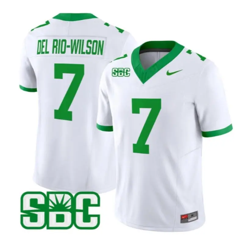Marshall Thundering Herd #7 Carlos Del Rio-Wilson White The 75 Retro Football Jersey