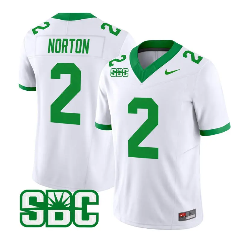 Marshall Thundering Herd #2 Adrian Norton White The 75 Retro Football Jersey