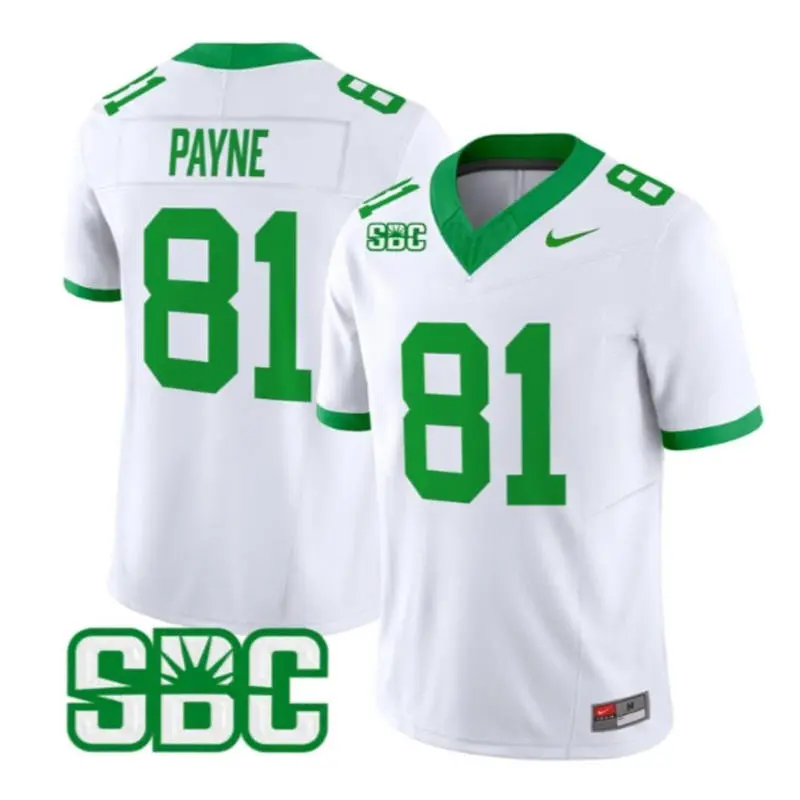 Marshall Thundering Herd #81 Toby Payne White The 75 Retro Football Jersey