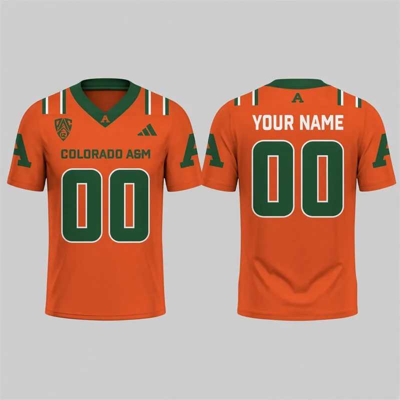Colorado State Rams Custom 2026 Adidas Orange Football Game Jersey