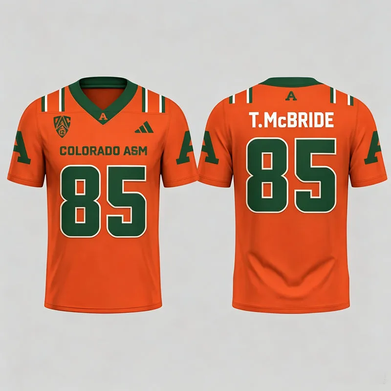 Colorado State Rams #85 Trey McBride 2026 Adidas Orange Football Game Jersey