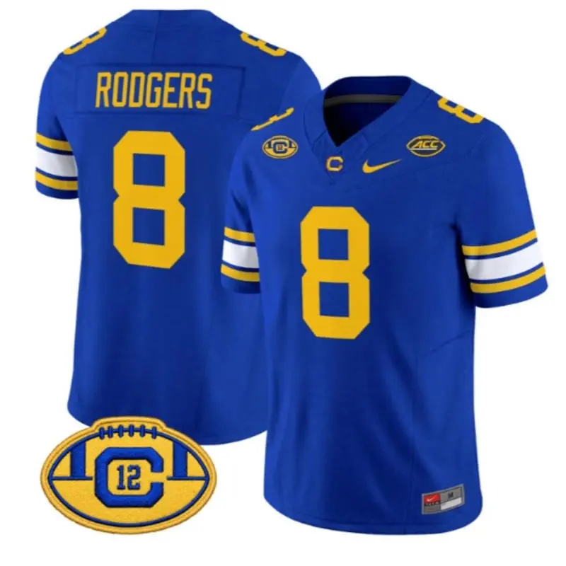 California Golden Bears #8 Aaron Rodgers 2026 Royal Alternate Throwback Football Jersey