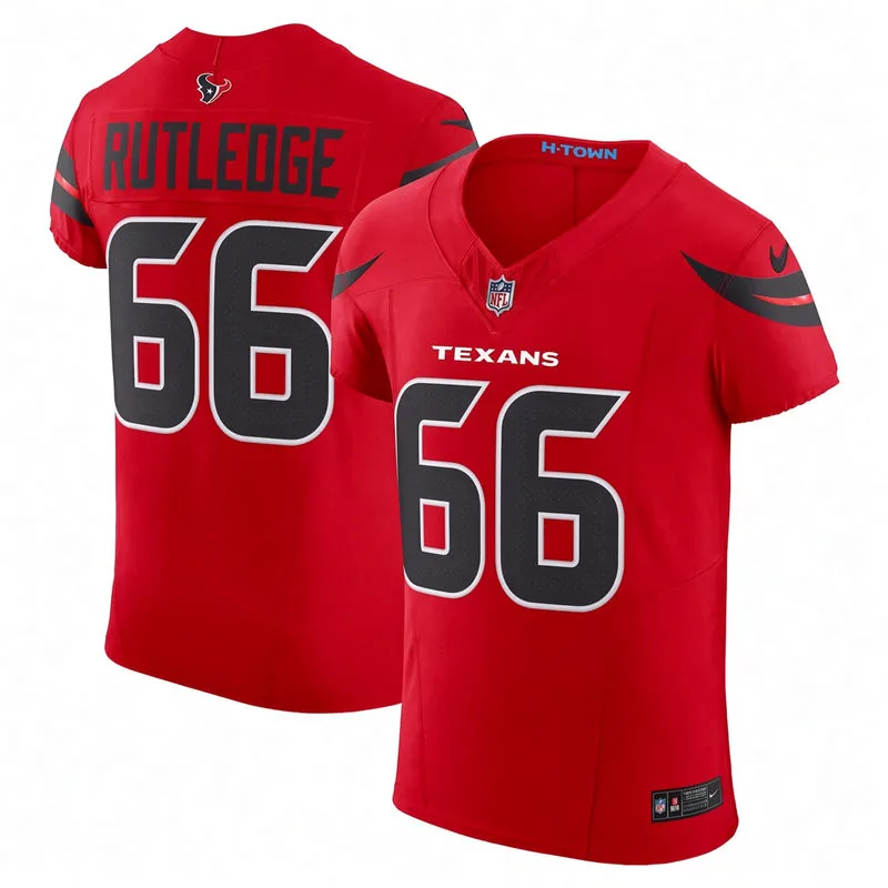 Men's Houston Texans #66 Keylan Rutledge Nike Red Alternate F.U.S.E. Limited Jersey