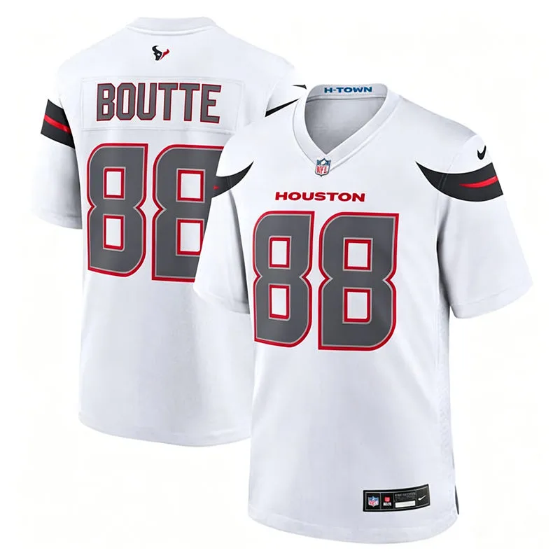 Men's Houston Texans #88 Kayshon Boutte Nike White Vapor F.U.S.E. Limited Jersey