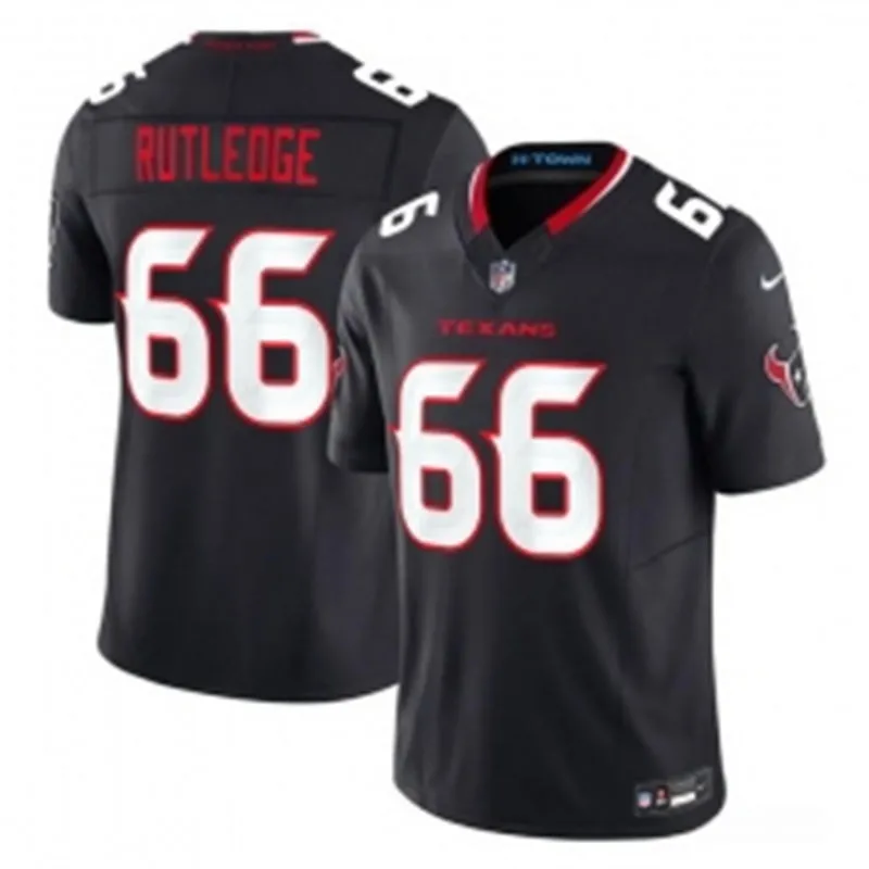Men's Houston Texans #66 Keylan Rutledge Nike Navy White Alternate F.U.S.E. Limited Jersey