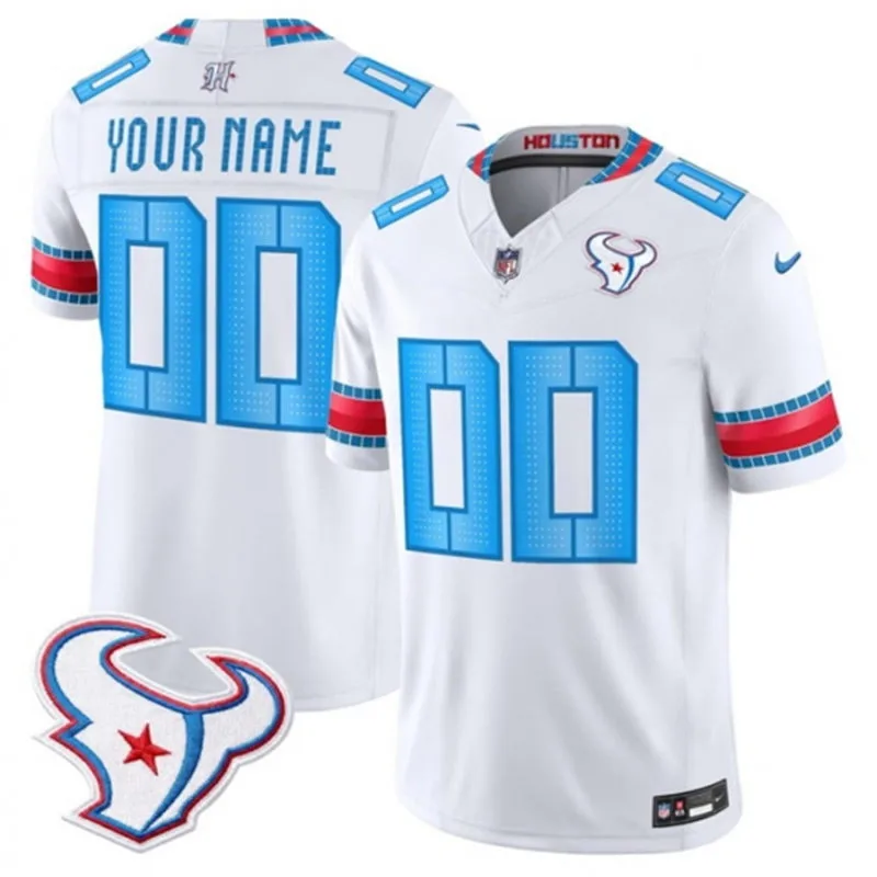 Houston Texans Custom White 2026 F.U.S.E Rivalries Collection Limited Jersey