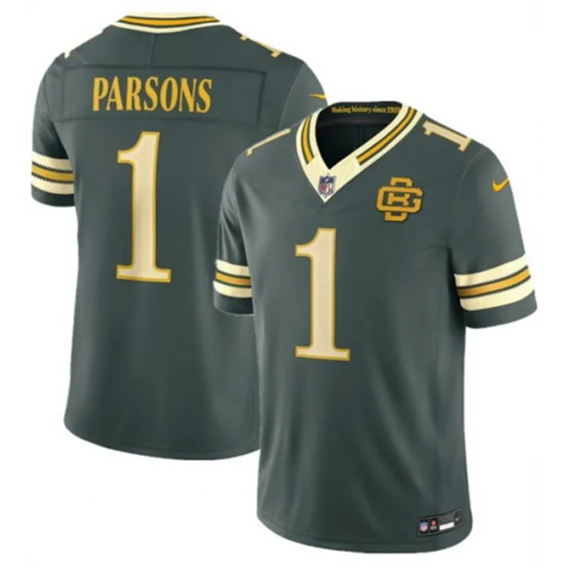 Mens Green Bay Packers #1 Micah Parsons  Green 2026 F.U.S.E. Rivalries Collection Limited Jersey
