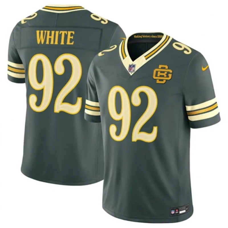 Mens Green Bay Packers Retired Player #92 Reggie White Green 2026 F.U.S.E. Rivalries Collection Limited Jersey