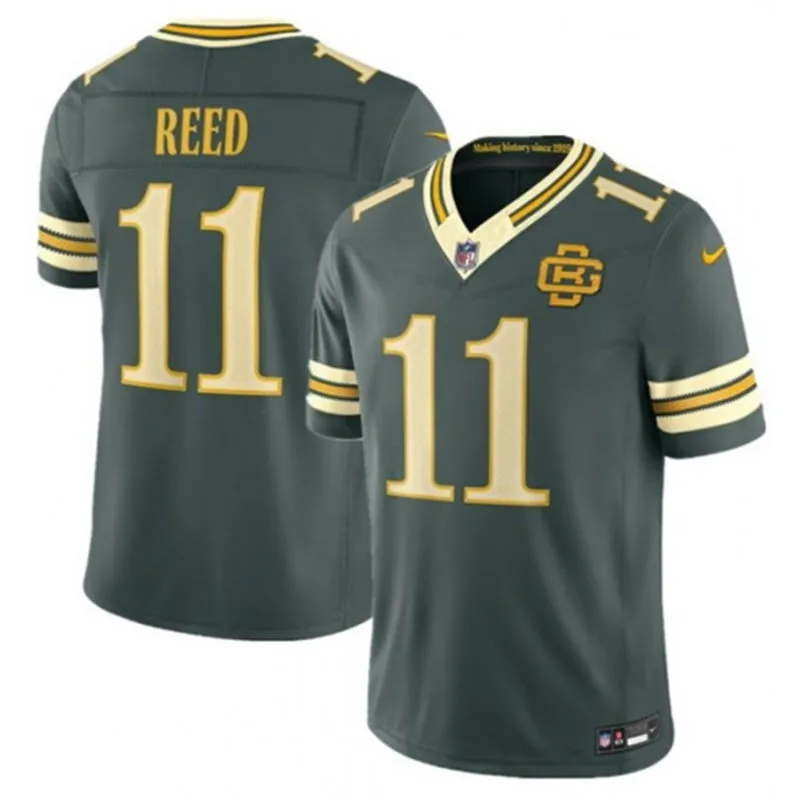 Mens Green Bay Packers #11 Jayden Reed  Green 2026 F.U.S.E. Rivalries Collection Limited Jersey