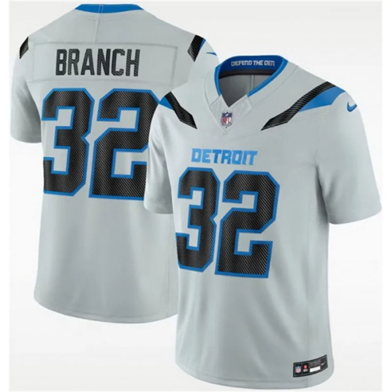 Mens Detroit Lions #32 Brian Branch Silver 2026 F.U.S.E Rivalries Collection Limited Jersey