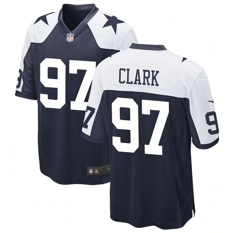 Mens Dallas Cowboys #97 Kenny Clark Nike Navy Alternate Vapor F.U.S.E. Limited Jersey