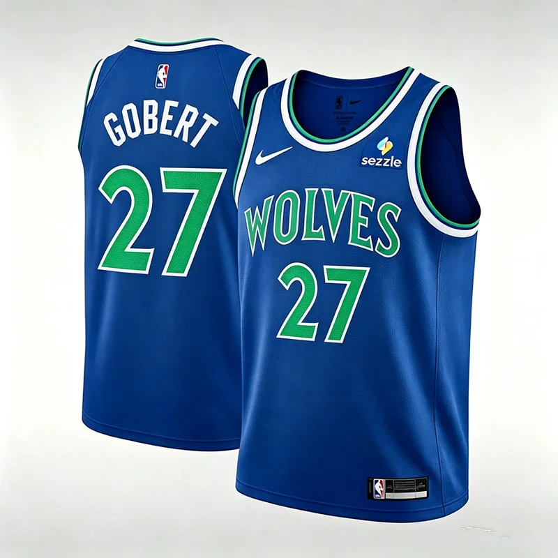 Men's Minnesota Timberwolves #27 Rudy Gobert 2026 Blue Icon Edition Swingman Jersey