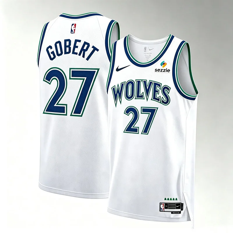 Men's Minnesota Timberwolves #27 Rudy Gobert 2026 White Association Edition Swingman Jersey