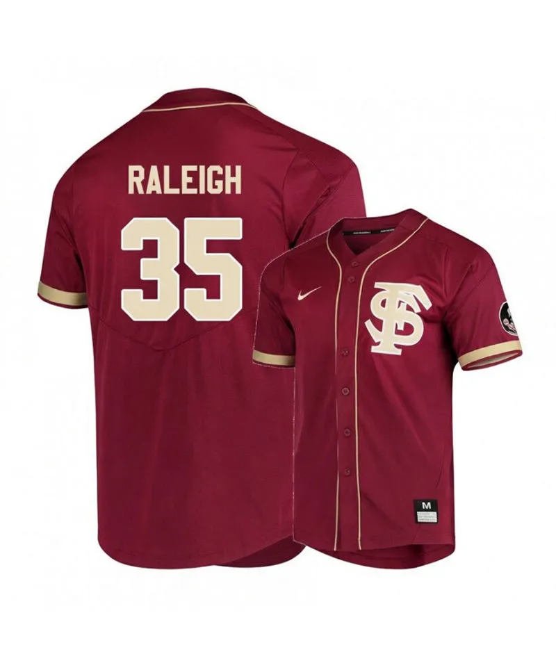 Florida State Seminoles #35 Cal Raleigh Nike Scarlet FS Baseball Jersey