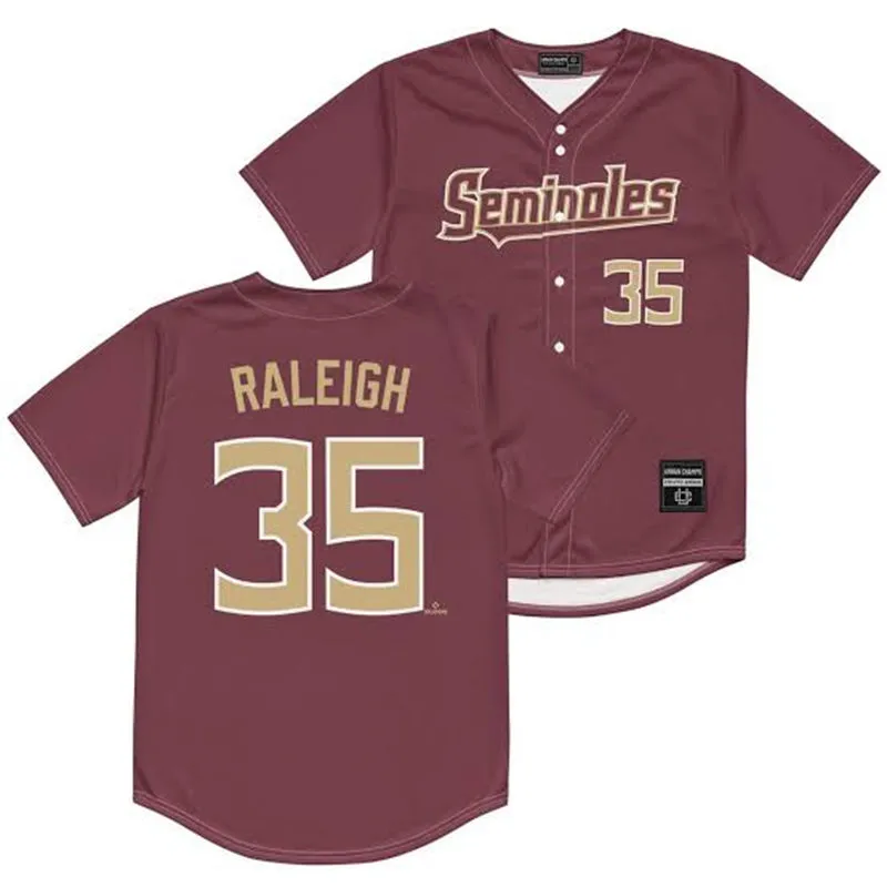 Florida State Seminoles #35 Cal Raleigh Nike Scarlet Baseball Jersey