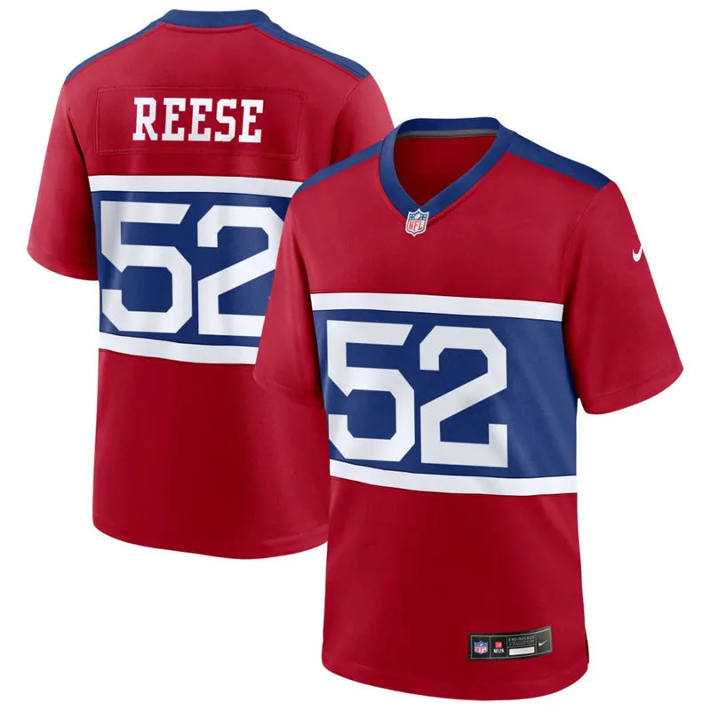 Men's New York Giants #52 Arvell Reese Nike Century Red Alternate Vapor F.U.S.E. Limited Jersey