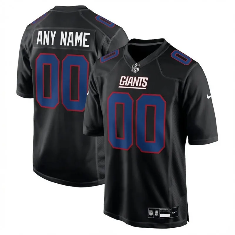 New York Giants Custom Nike Carbon Black Fashion Jersey