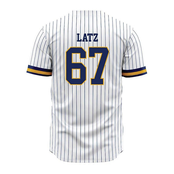 Kent State Golden Flashes #67 Jacob Latz White Pinstripe Baseball Limited Jersey