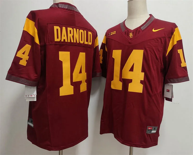 Men's USC Trojans #14  Sam Darnold Nike Cardinal with Name BIG TEN Football Limited Jersey