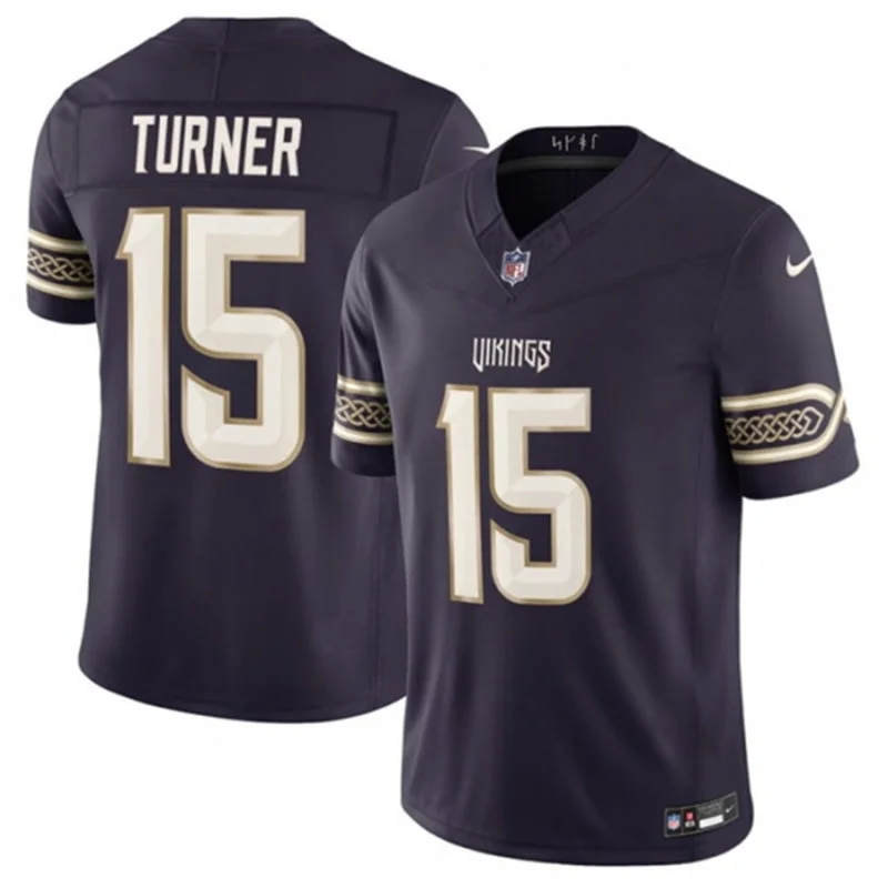 Men's Minnesota Vikings #15 Dallas Turner Purple 2026 F. U. S. E. Rivalries Collection Limited Jersey