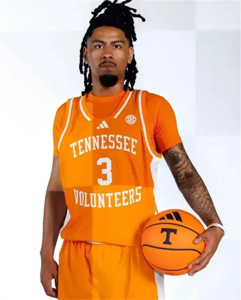 Tennessee Volunteers #3 Terrence Hill Jr. 2026 Adidas Orange Basketball Game Jersey