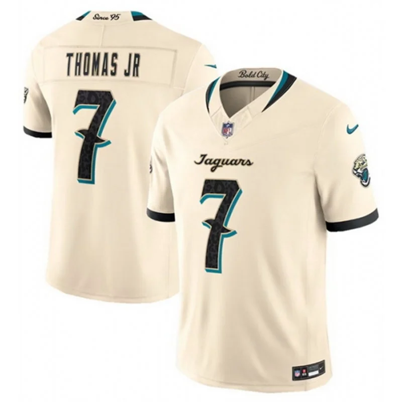 Men's Jacksonville Jaguars #7 Brian Thomas Jr. Natural 2026 F. U. S. E. Rivalries Collection Limited Jersey