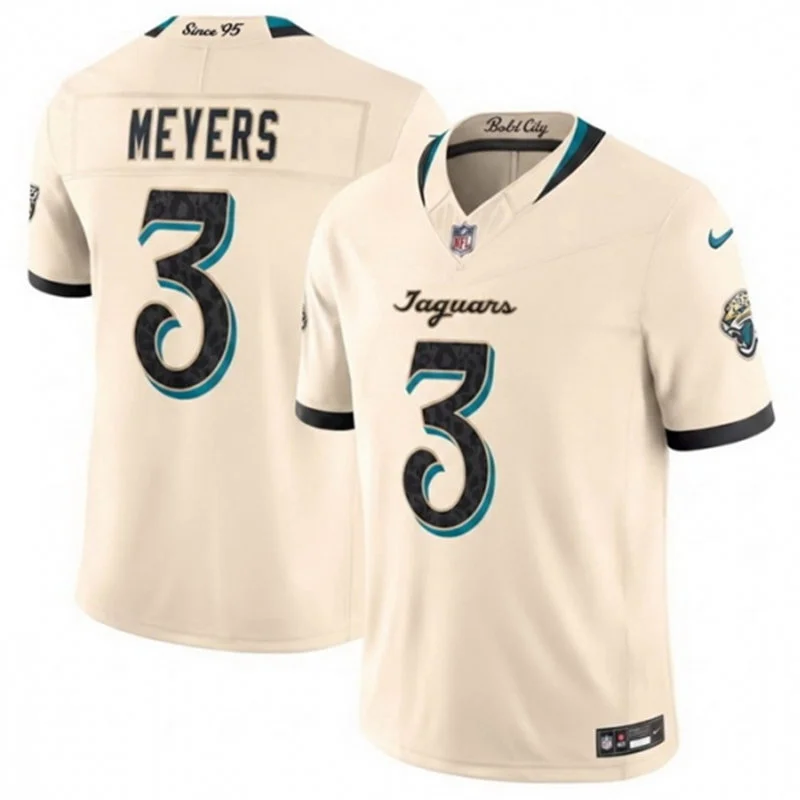 Mens Jacksonville Jaguars #3 Jakobi Meyers Natural 2026 F. U. S. E. Rivalries Collection Limited Jersey