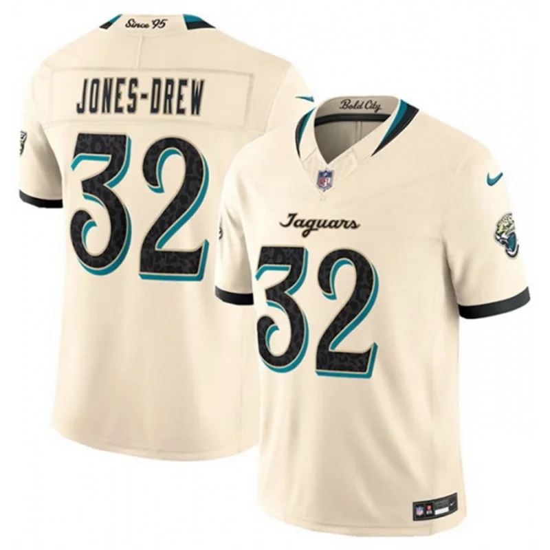 Mens Jacksonville Jaguars Retired Player #32 Maurice Jones-Drew Natural 2026 F. U. S. E. Rivalries Collection Limited Jersey