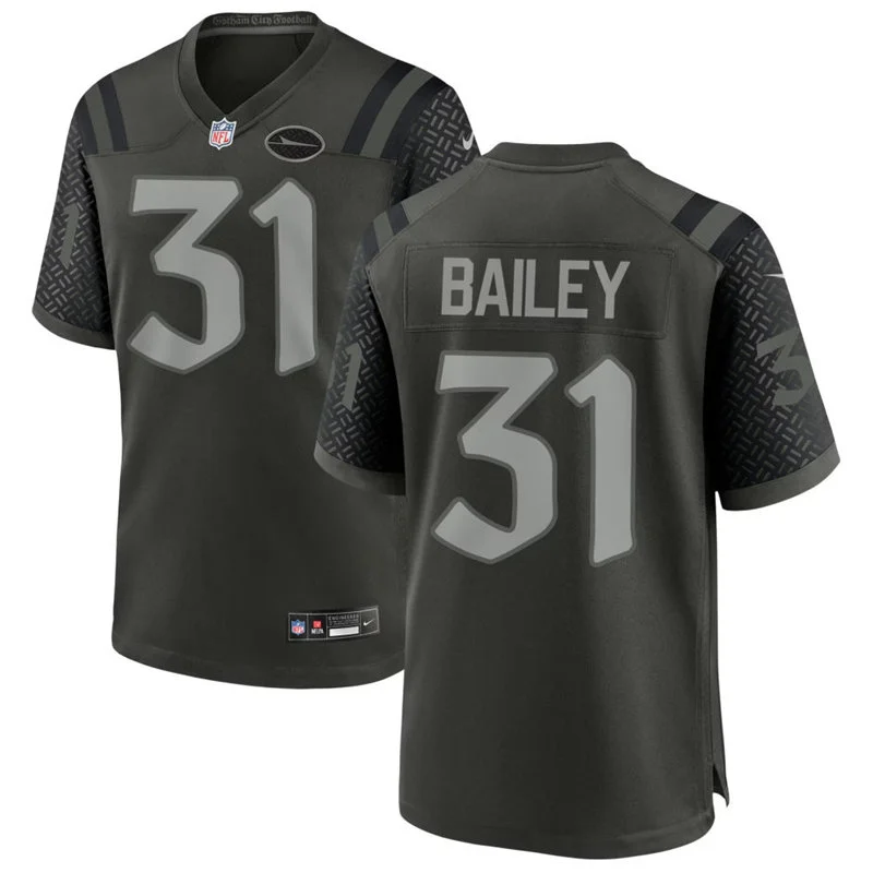 Men's New York Jets #31 David Bailey Gotham Green Rivalries Collection Limited Jersey