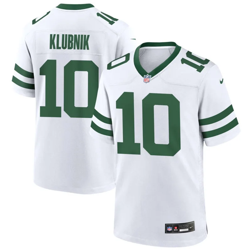 Men's New York Jets #10 Cade Klubnik Nike White Vapor Legacy F.U.S.E. Limited Jersey