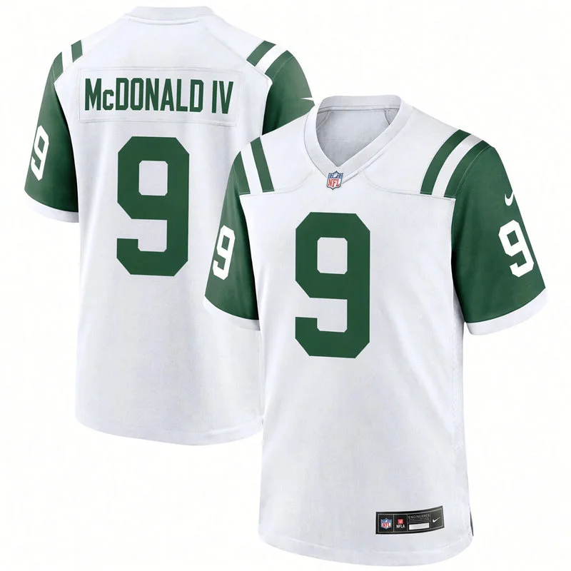Men's New York Jets #9 Will McDonald IV White Alternate Classic F.U.S.E. Limited Jersey