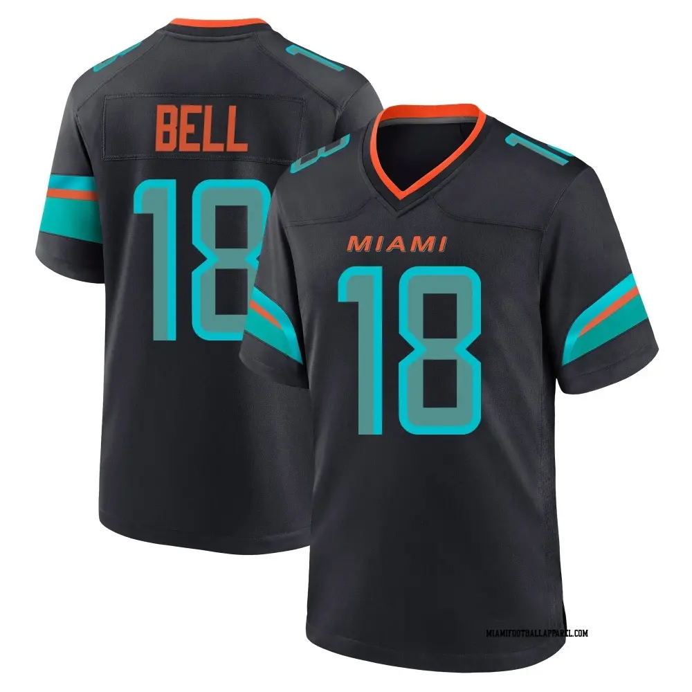 Mens Miami Dolphins #18 Chris Bell Pitch Blue Rivalries Collection Limited Jersey
