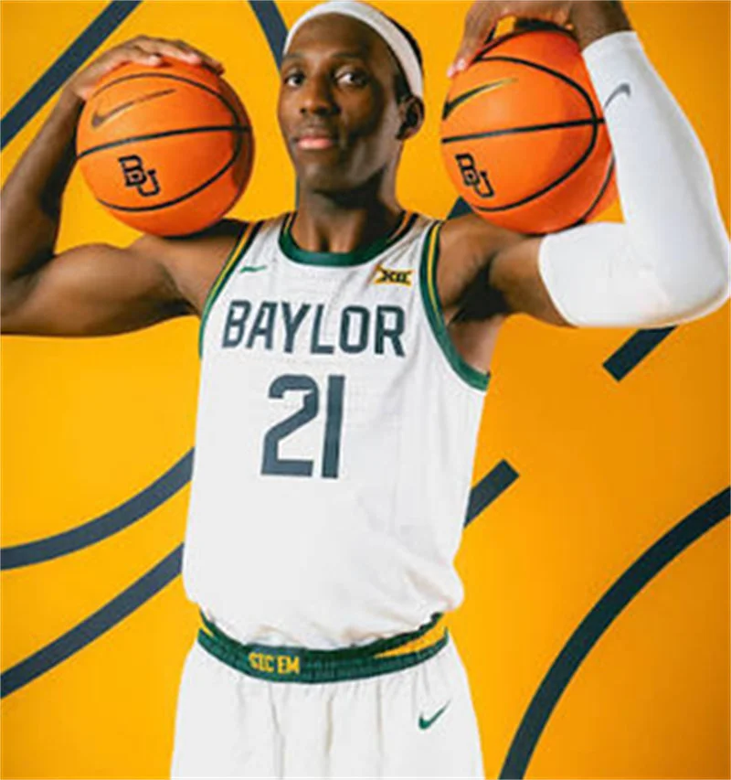 Baylor Bears #21 Juslin Bodo Bodo 2026 White Basketball Game Jersey
