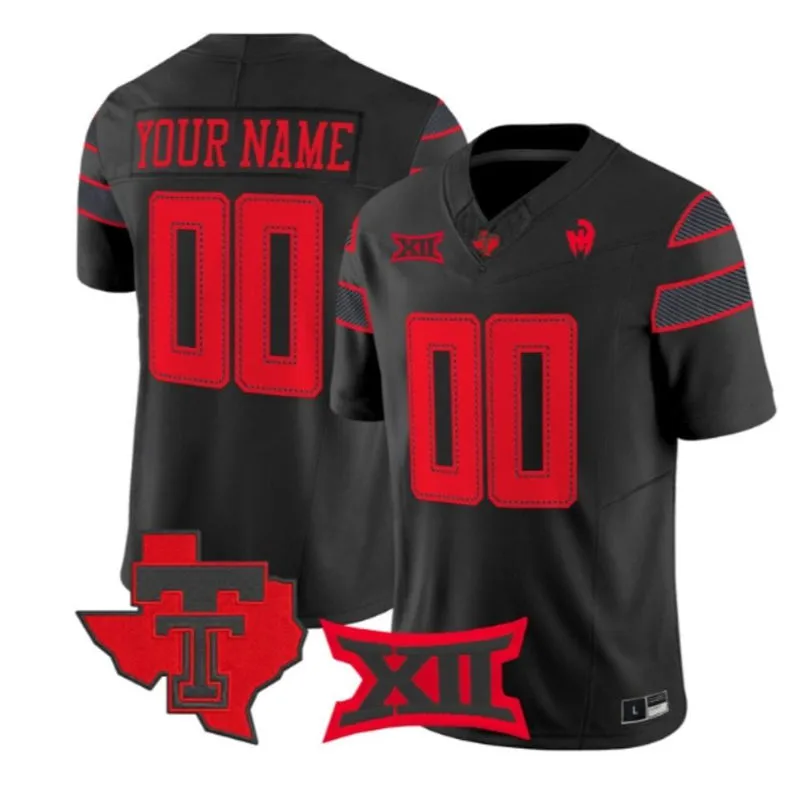 Texas Tech Red Raiders Custom 2026 Black Let's Ride Premier Jersey