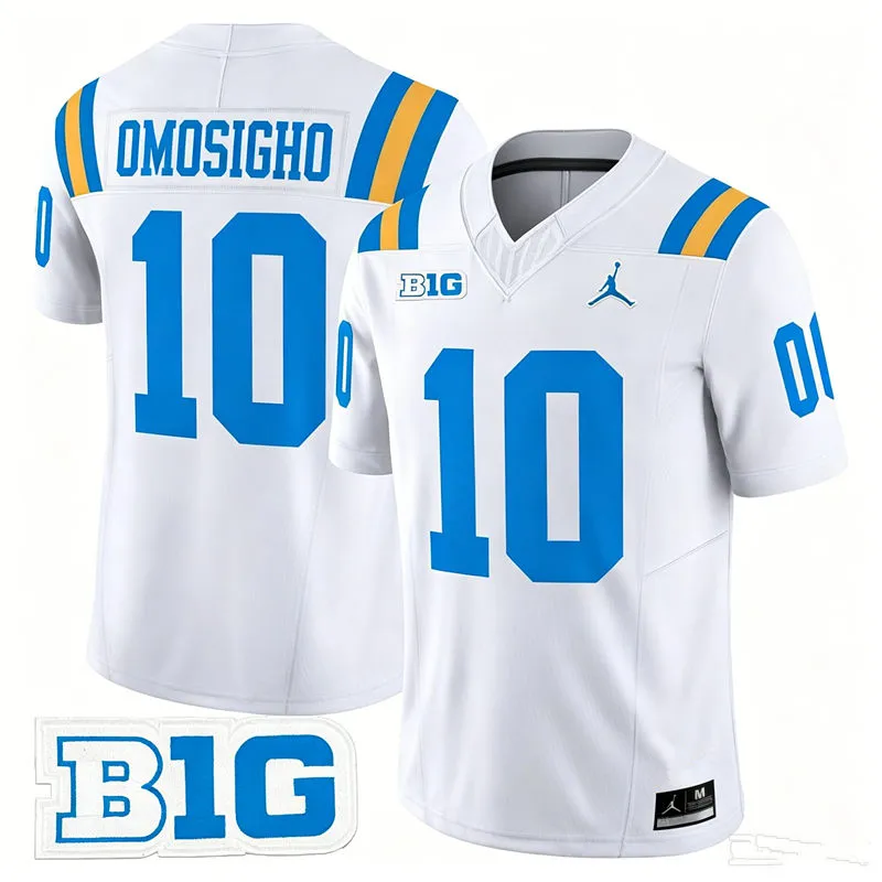UCLA Bruins #10 Sammy Omosigho 2026 White Football Game Jersey UCLA Bruins #10 Sammy Omosigho 2026 White Football Game Jersey