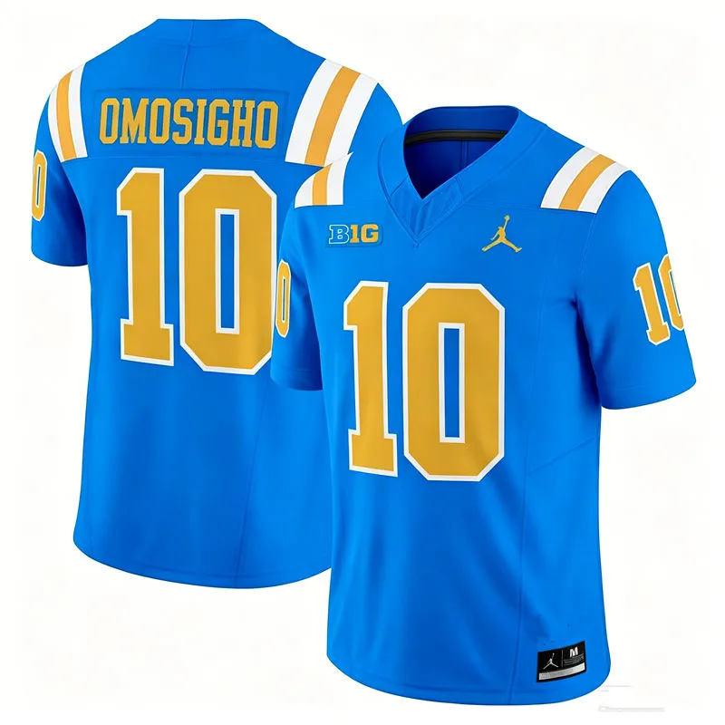 UCLA Bruins #10 Sammy Omosigho 2026 Royal Football Game Jersey UCLA Bruins #10 Sammy Omosigho 2026 Royal Football Game Jersey