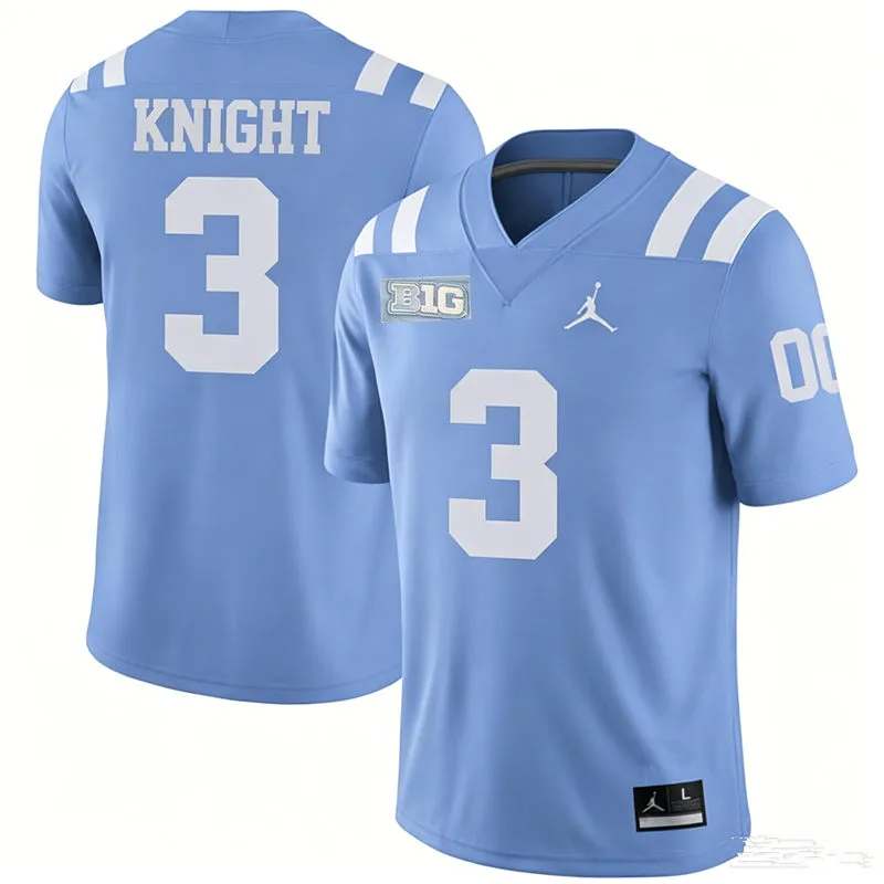 UCLA Bruins #3 Wayne Knight 2026 Light Blue Football Retro Jersey