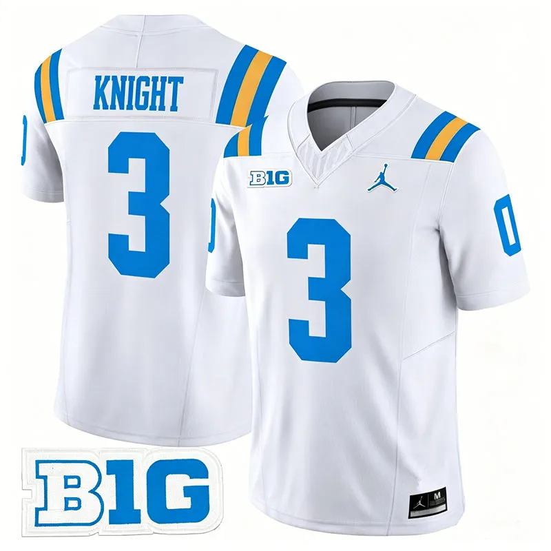 UCLA Bruins #3 Wayne Knight 2026 White Football Game Jersey